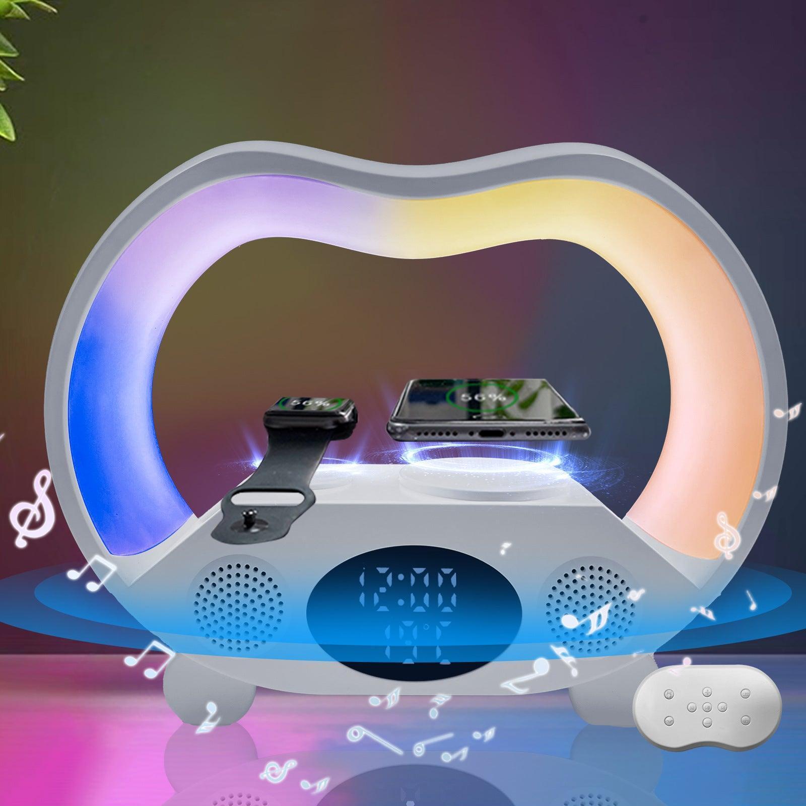 Nova Decoração Inteligente Bluetooth com LED 6 em 1 Carregador sem Fio - Storm Buy