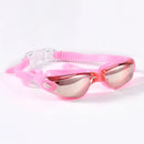 Óculos de Natação com Tampões de Ouvido Profissional Ajustável com Proteção UV