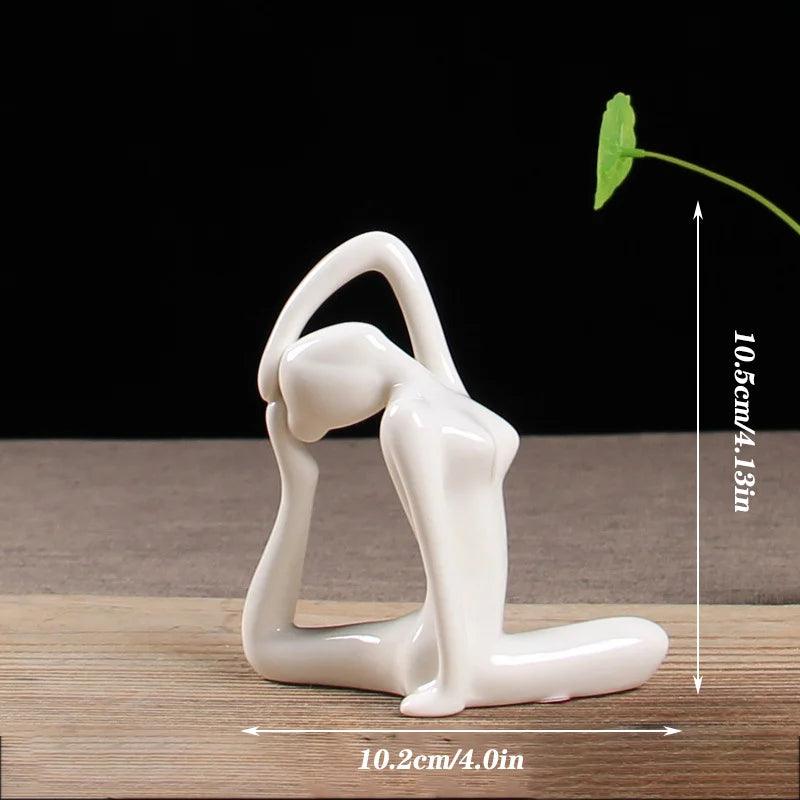 Estatueta de Cerâmica Poses de Yoga