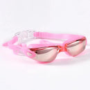 Óculos de Natação com Tampões de Ouvido Profissional Ajustável com Proteção UV