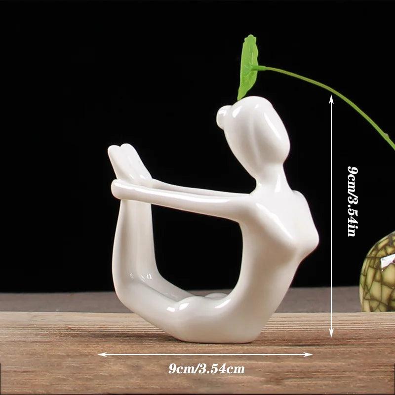 Estatueta de Cerâmica Poses de Yoga