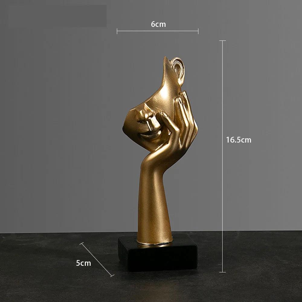 Estatueta rosto em máscara
