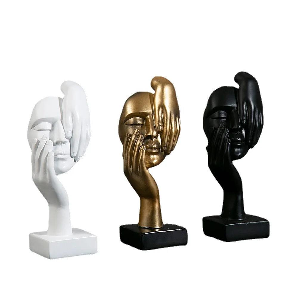 Estatueta rosto em máscara