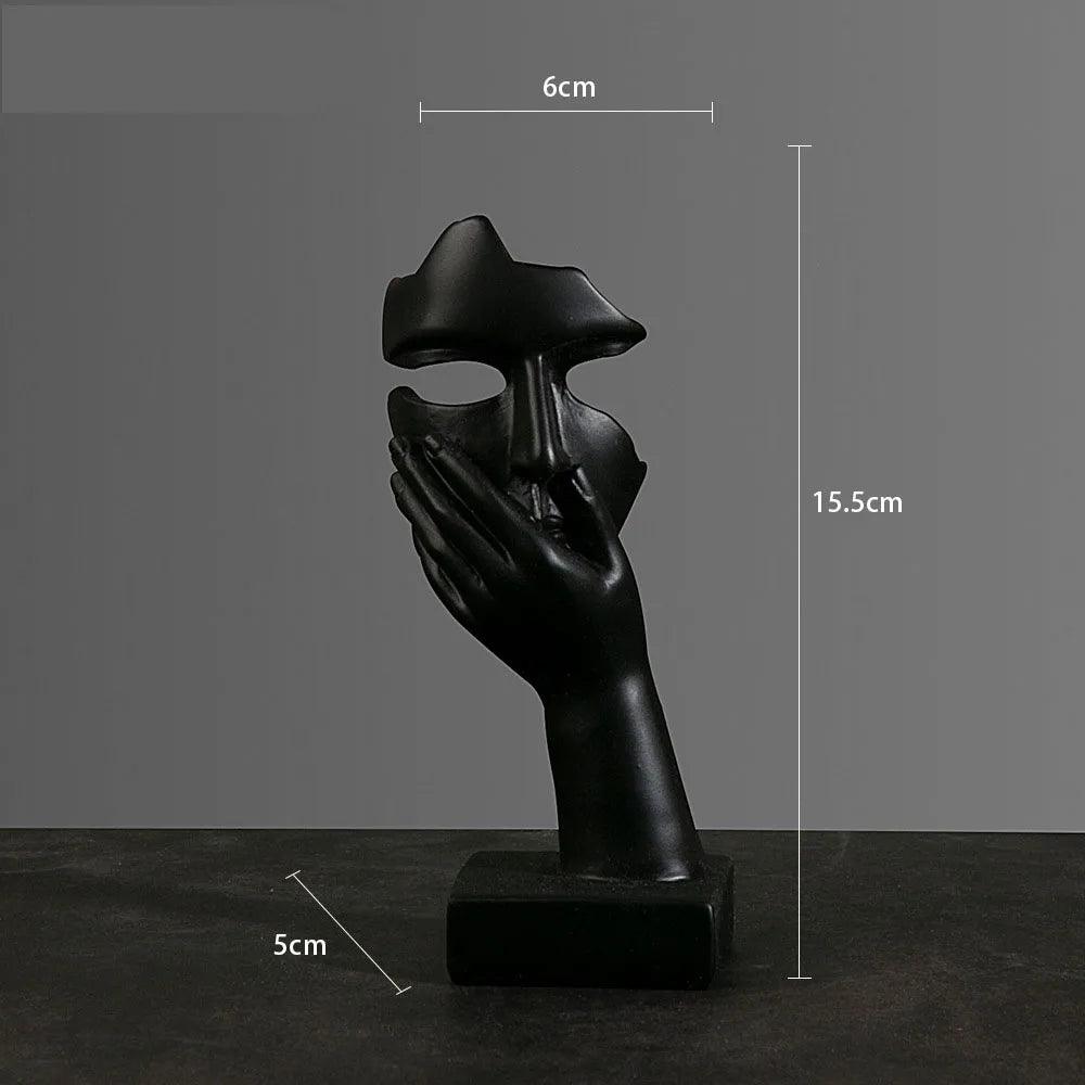 Estatueta rosto em máscara