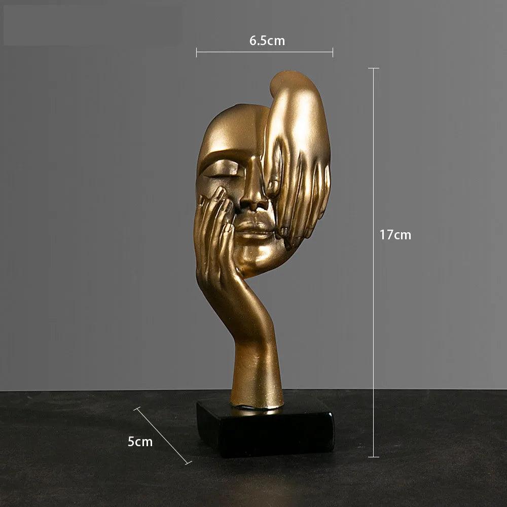 Estatueta rosto em máscara