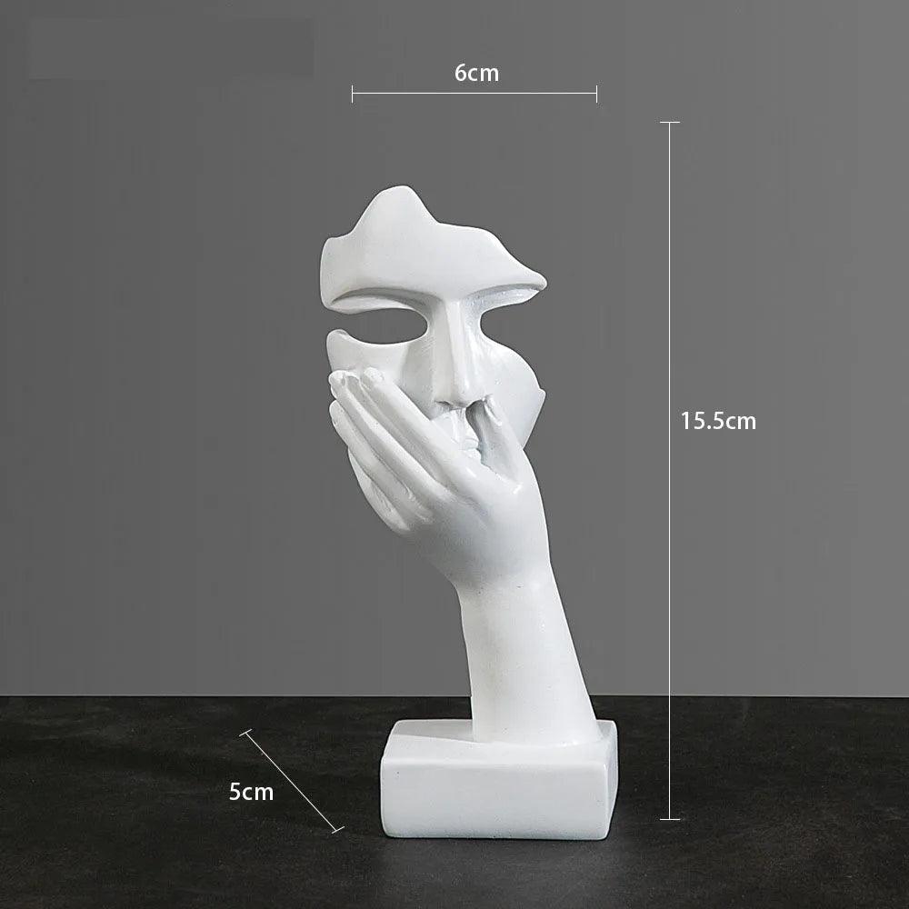 Estatueta rosto em máscara