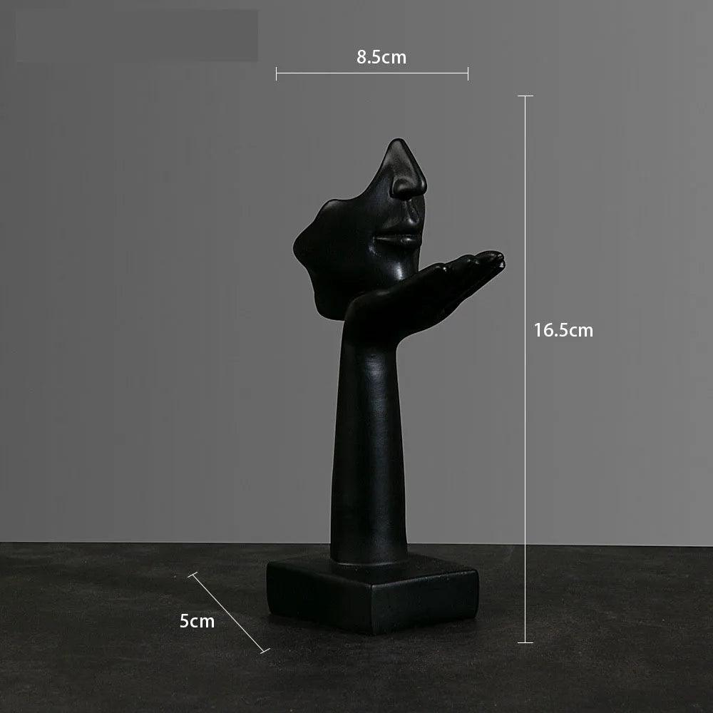 Estatueta rosto em máscara