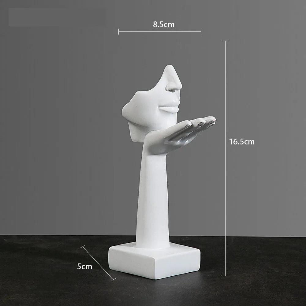 Estatueta rosto em máscara