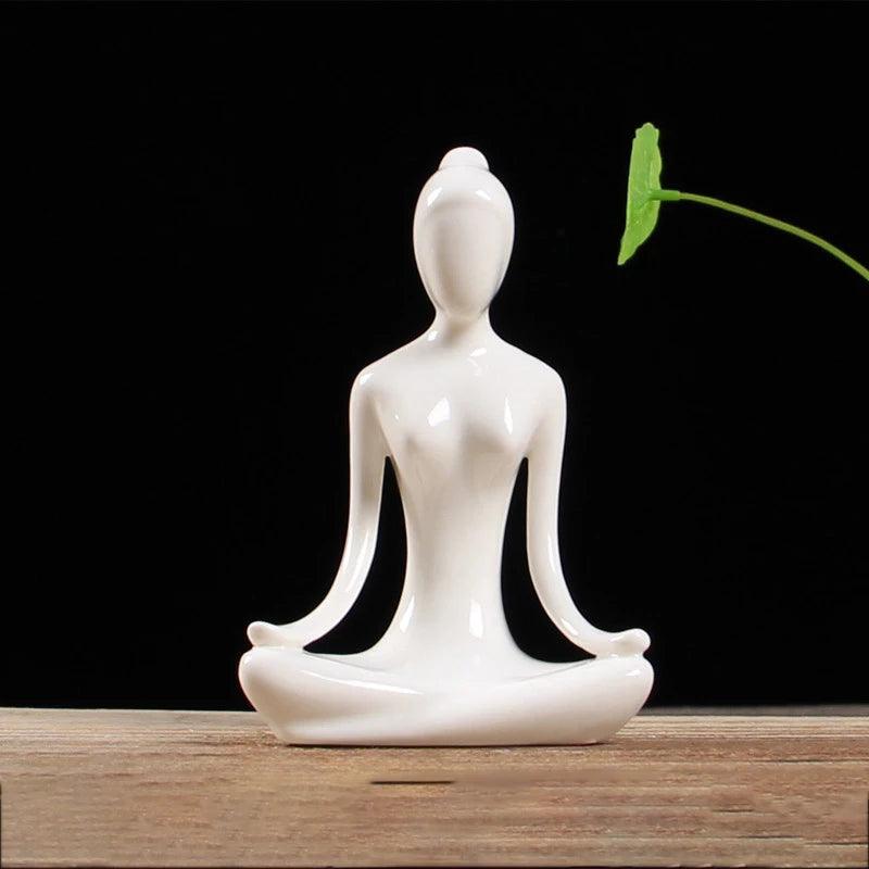 Estatueta de Cerâmica Poses de Yoga