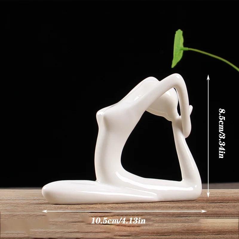 Estatueta de Cerâmica Poses de Yoga