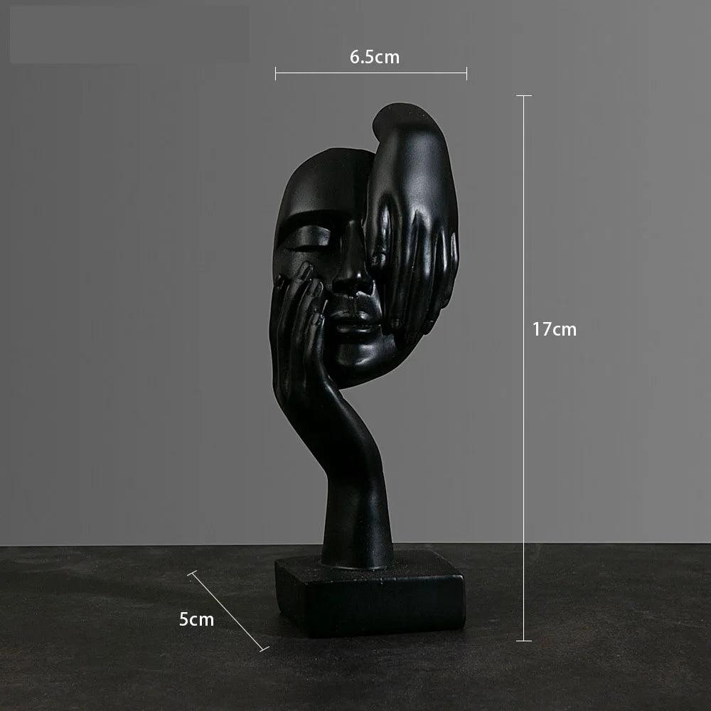 Estatueta rosto em máscara