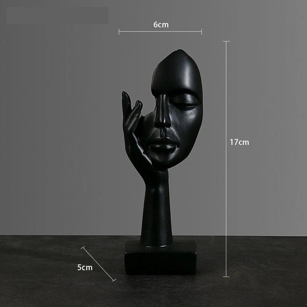 Estatueta rosto em máscara