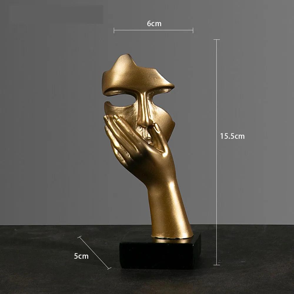 Estatueta rosto em máscara