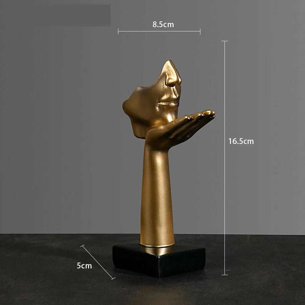 Estatueta rosto em máscara