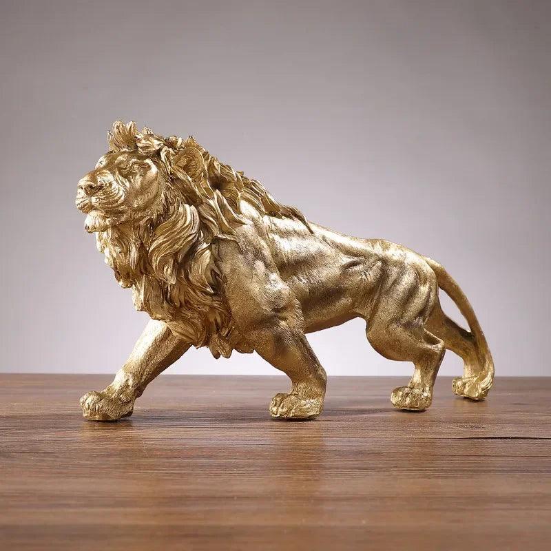Estátua Rei Leão Dourado