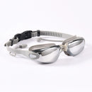 Óculos de Natação com Tampões de Ouvido Profissional Ajustável com Proteção UV