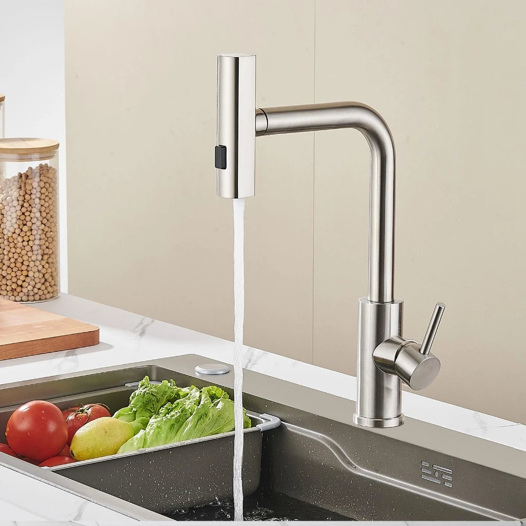 Torneira Cozinha Luxea Gourmet com Jato Cascata e Ducha Flexível