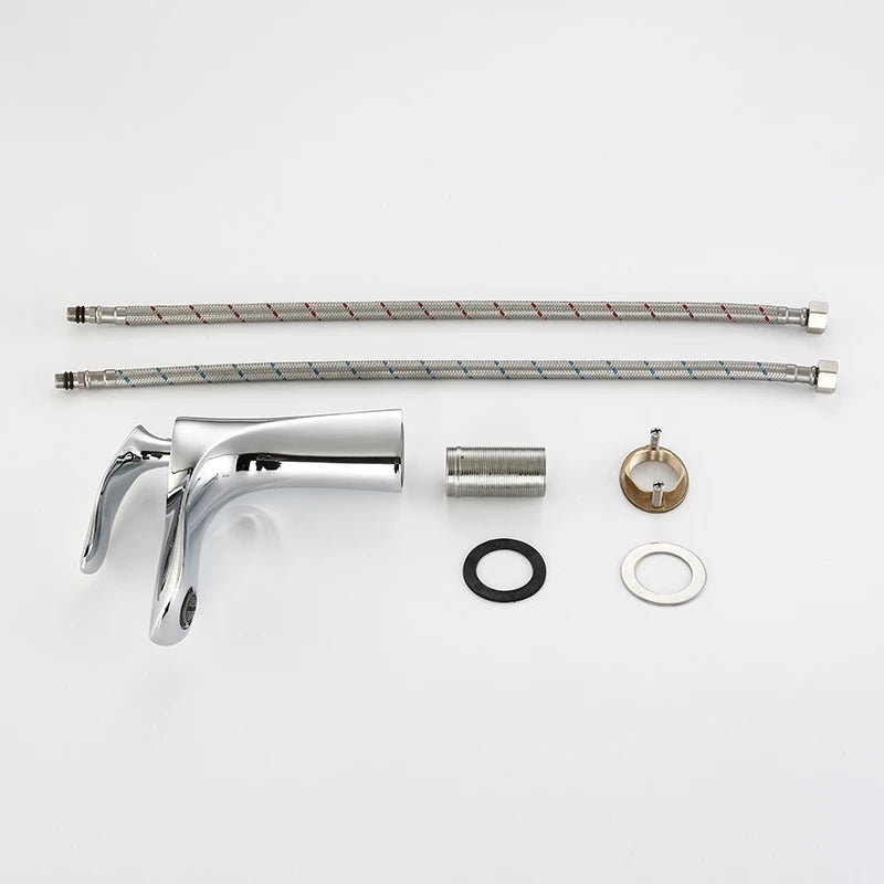 Torneira Luxea para Banheiro Monocomando Bica Baixa em Metal com Cascata de Luxo