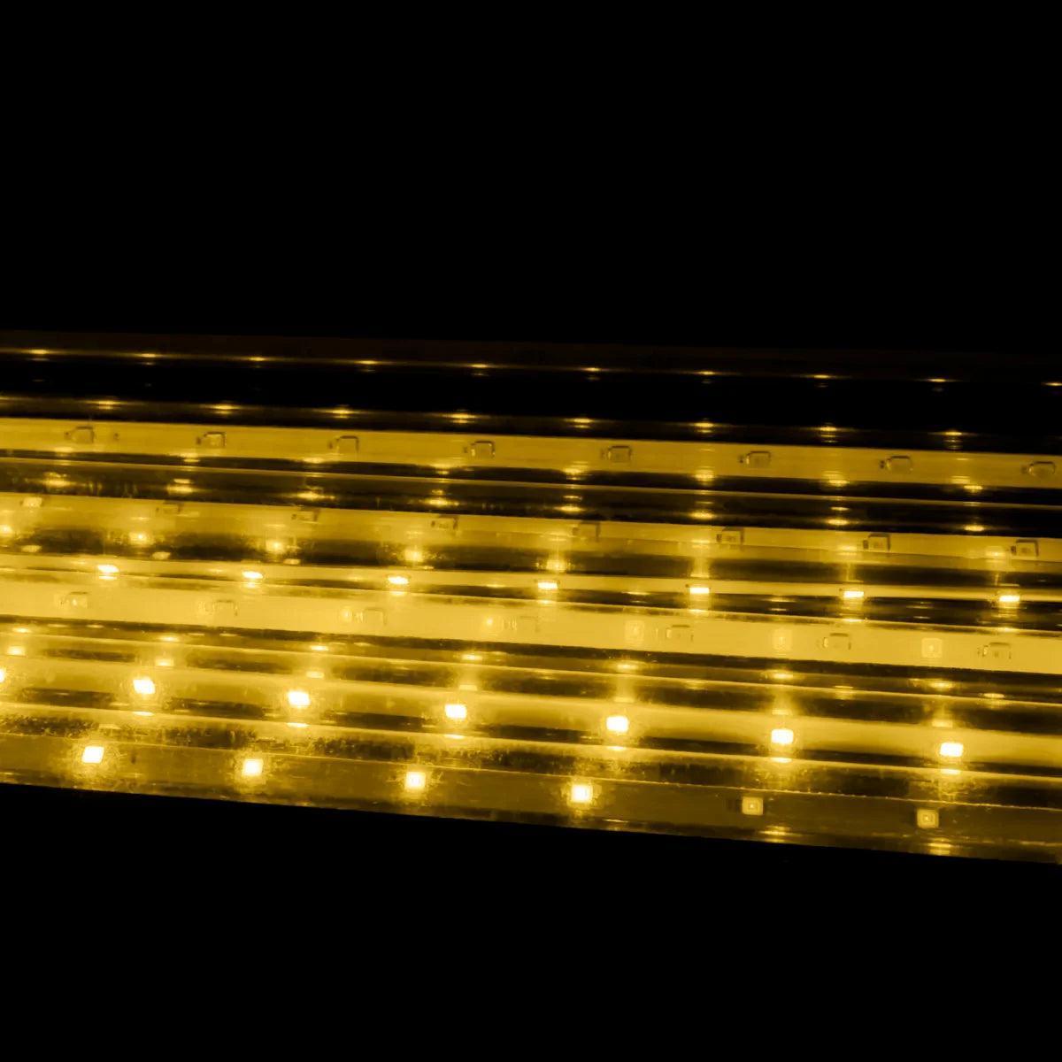 8 Tubos De Luz Led 75cm Iluminação Cascata De Efeito Gelo Chuva Natal