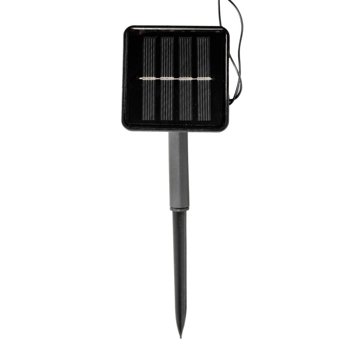 Cordão De Lâmpadas Led Pisca Formato Bolinha 5 Metros 20L Carregamento Solar Natal