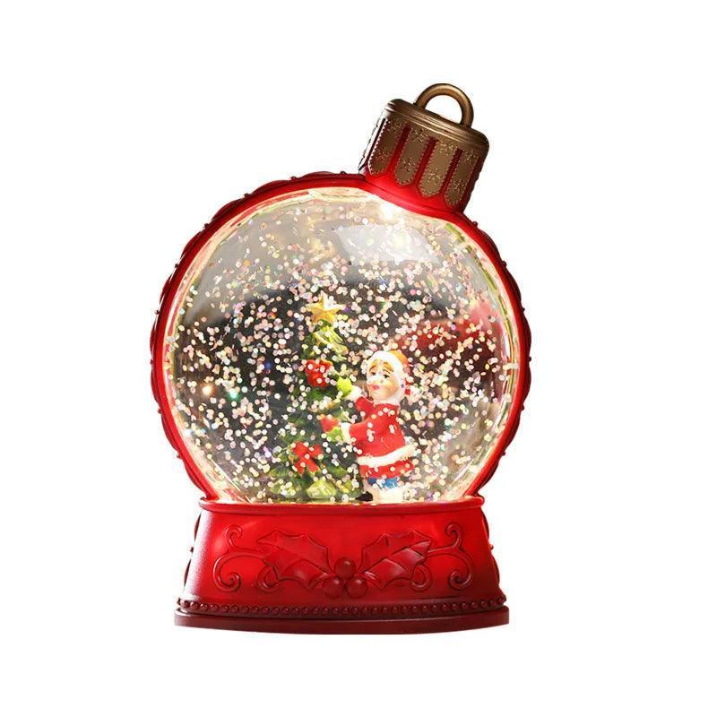 Decoração de natal simulação de neve luminosa LED